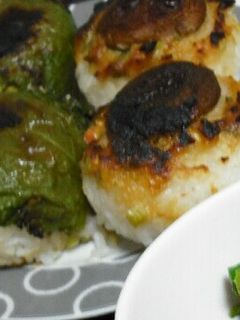 しいたけねぎ味噌焼おにぎり♪-レシピのメイン写真