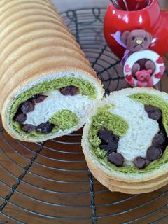 抹茶&甘納豆ラウンドパン-レシピのメイン写真