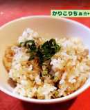 静かなところ✨実山椒とじゃこ大葉のごはん