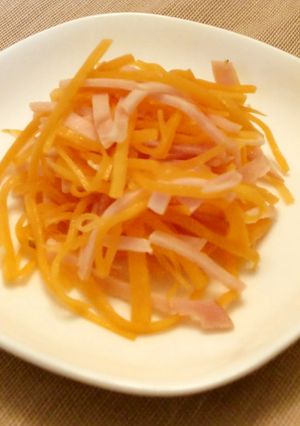 にんじんとハムde超簡単★さっぱり和え-レシピのメイン写真