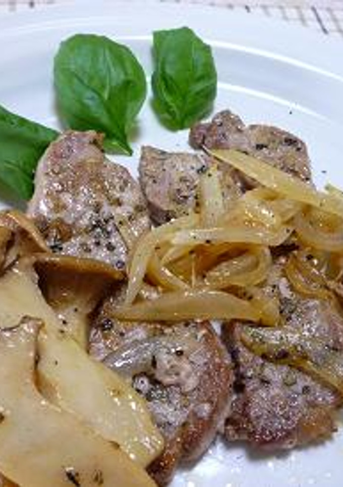 豚ヒレ肉とエリンギのワイン炒め煮-レシピのメイン写真