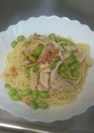 ｻｻﾐと枝豆のパスタ-レシピのメイン写真