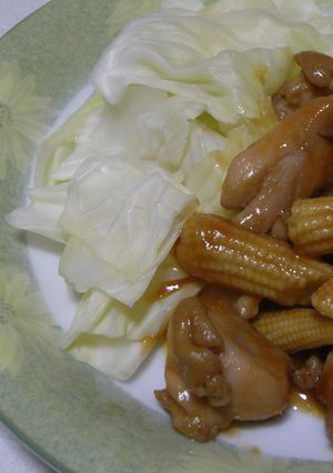 鶏肉とヤングコーンのケチャップ炒め-レシピのメイン写真