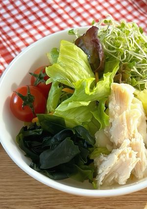 市販品だけ!無理なく続く体型キープサラダ-レシピのメイン写真