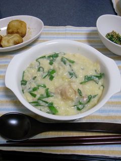 にら雑炊-レシピのメイン写真