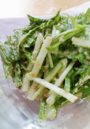 水菜のごまマヨぽん♪サラダ-レシピのメイン写真