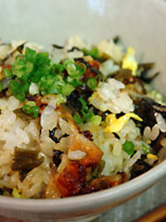 鰻と高菜の混ぜごはん-レシピのメイン写真