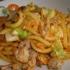 รูปของ キムチ焼きうどん