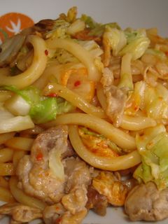 キムチ焼きうどん-レシピのメイン写真