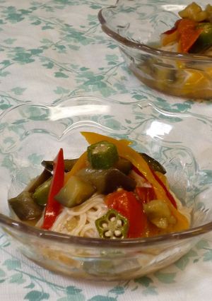 ♡夏野菜たっぷりスープおそうめん♡-レシピのメイン写真