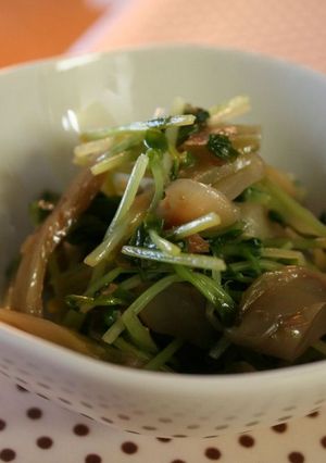豆苗とザ－サイの和え物-レシピのメイン写真
