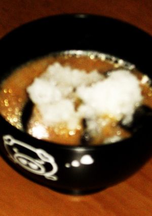揚げ茄子❤味噌汁in大根おろし-レシピのメイン写真