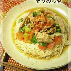 รูปของ 夏バテ防止！スタミナそうめん