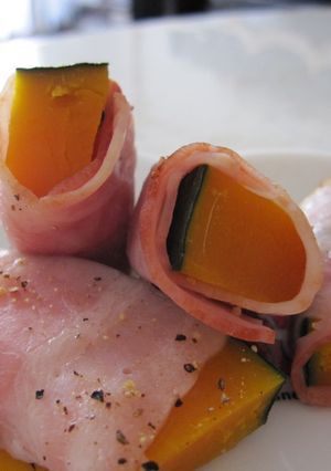 お弁当に✿かぼちゃのベーコン巻き-レシピのメイン写真