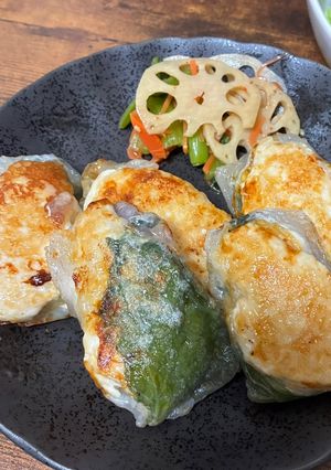 ささみと大葉チーズの焼き生春巻き-レシピのメイン写真