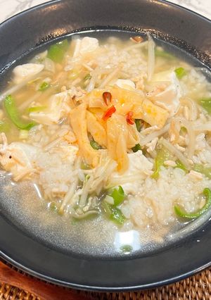 鶏ひき肉とピーマンの一汁三菜ボウル-レシピのメイン写真