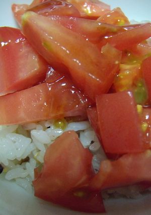 トマトかけご飯-レシピのメイン写真