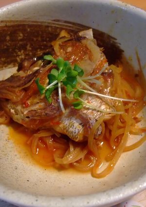 鯛あらのピリ辛煮♪-レシピのメイン写真