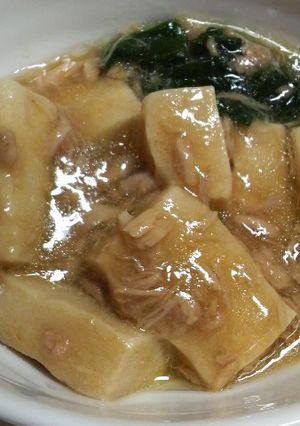 めんつゆだけで★高野豆腐とツナの煮物-レシピのメイン写真