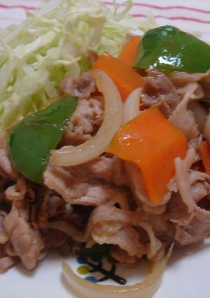 野菜たっぷりヘルシーしょうが焼き♪-レシピのメイン写真