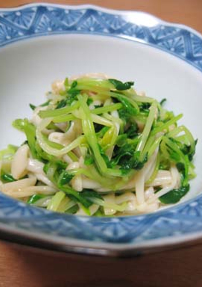 豆苗とえのきポン酢和え-レシピのメイン写真