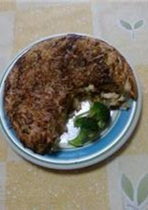 キャベツとおからのお好焼き風（生おから）-レシピのメイン写真
