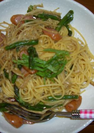 手作りにんにく醤油&オイルdeパスタ-レシピのメイン写真