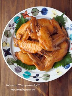 ホロホロ手羽先の甘辛煮♪-レシピのメイン写真