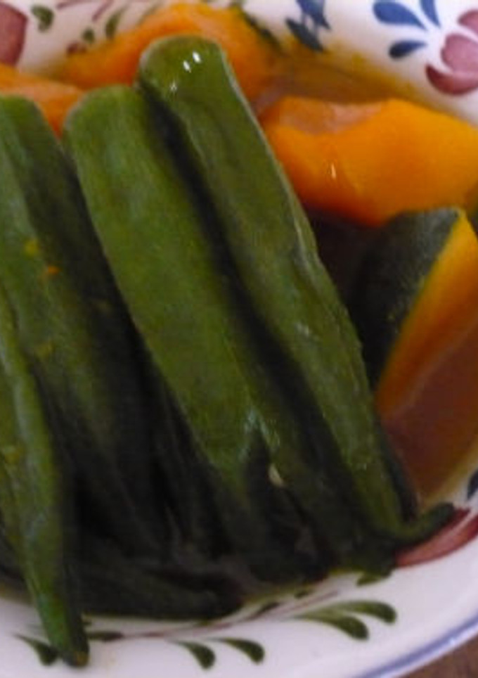 夏野菜♪オクラとかぼちゃの冷やし鉢-レシピのメイン写真