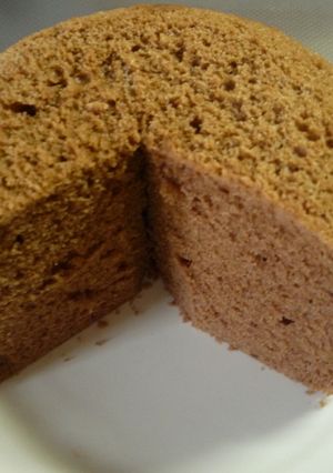 炊飯器でココアシフォンケーキ♪♪-レシピのメイン写真