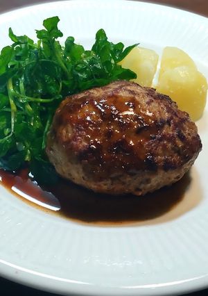 ハンバーグ　マルサラソース　-レシピのメイン写真