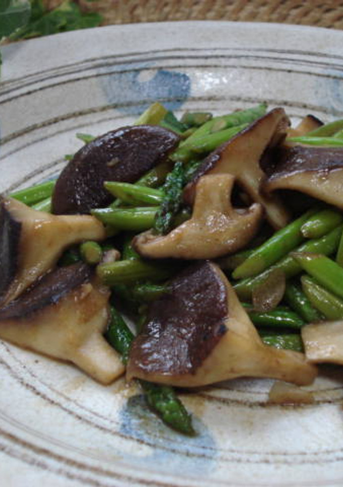 アスパラと椎茸のマヨ醤油炒め-レシピのメイン写真