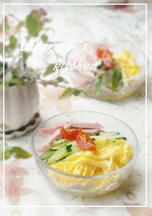暑い日に☆つるつる冷やしところてんサラダ-レシピのメイン写真