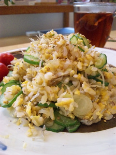 夏!!パラっと。みょうが炒飯-レシピのメイン写真