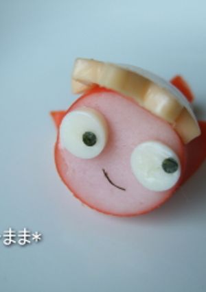キャラ弁！　おかず　ウインナーポニョ♪-レシピのメイン写真