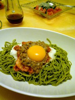 スタミナ納豆キムチ蕎麦-レシピのメイン写真