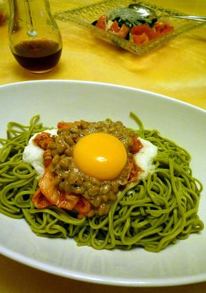 スタミナ納豆キムチ蕎麦-レシピのメイン写真