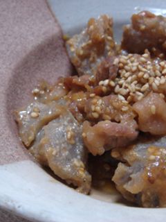 こんにゃくの味噌炒め-レシピのメイン写真