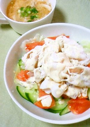 しっとりお肉の冷しゃぶサラダ　　-レシピのメイン写真