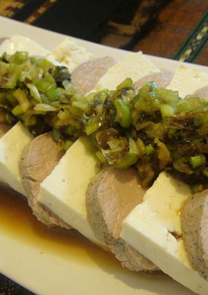 やわらか茹で豚ヒレと豆腐のネギソース-レシピのメイン写真