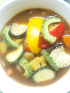夏野菜カレー丼-レシピのメイン写真