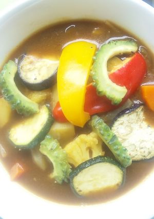 夏野菜カレー丼-レシピのメイン写真