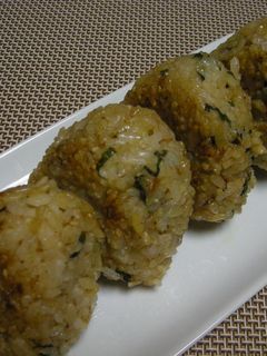 しらすとしその焼きおにぎり-レシピのメイン写真