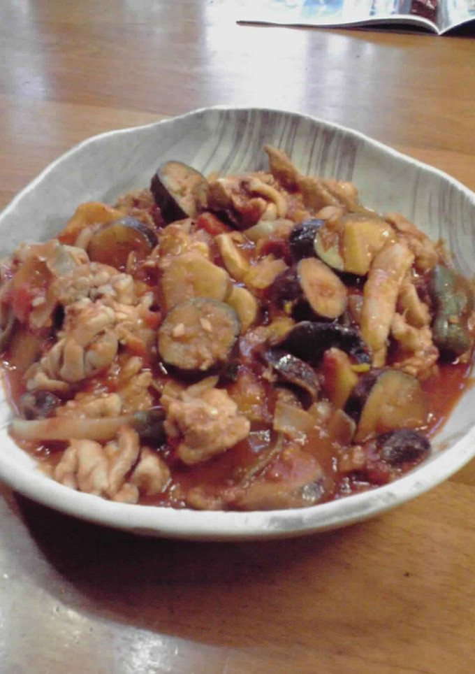 簡単☆鶏肉と夏野菜のトマト煮-レシピのメイン写真