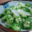 いか黄金とおくらの和え物