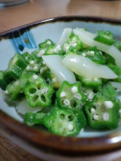 いか黄金とおくらの和え物-レシピのメイン写真