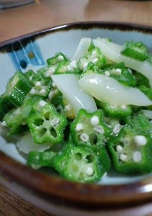 いか黄金とおくらの和え物-レシピのメイン写真