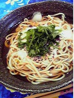 さっぱり☆+゜ゆかり&とろろ蕎麦-レシピのメイン写真