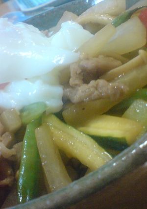 豚のウスターソース炒め！丼-レシピのメイン写真