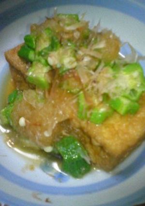 超簡単☆厚揚げ豆腐のオクラおろし煮-レシピのメイン写真
